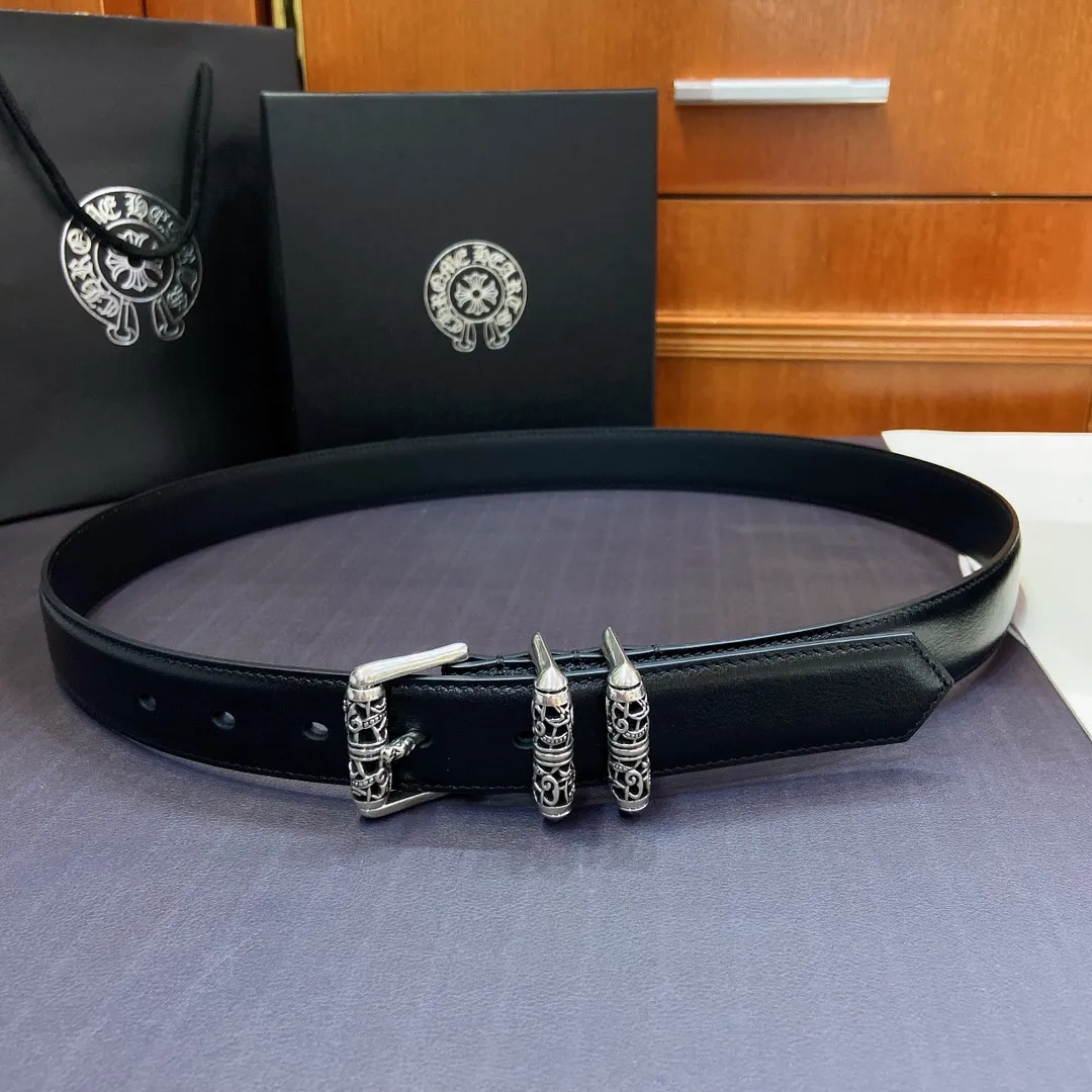 𝐂𝐡𝐫𝐨𝐦𝐞𝐇𝐞𝐚𝐫𝐭𝐬 Crow Heart Rotating Roller Celtic Dragon Pin Buckle Belt [Fixed Style], silver-plated s925 brass buckle with imported oil wax leather belt, very cool. Width 3.0cmp520